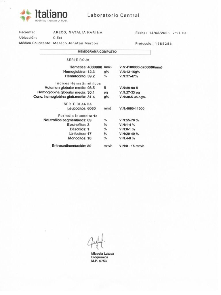Hosp. Italiano Ultimo | PDF