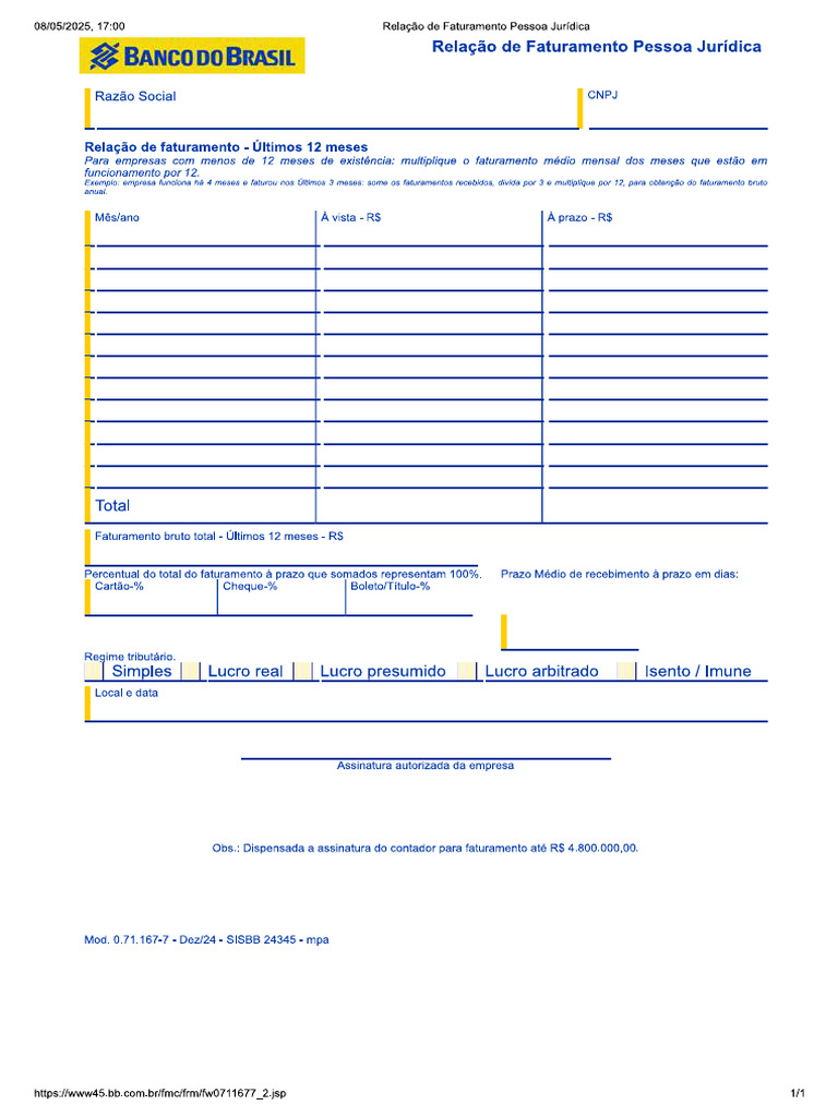 Modelo BB | PDF