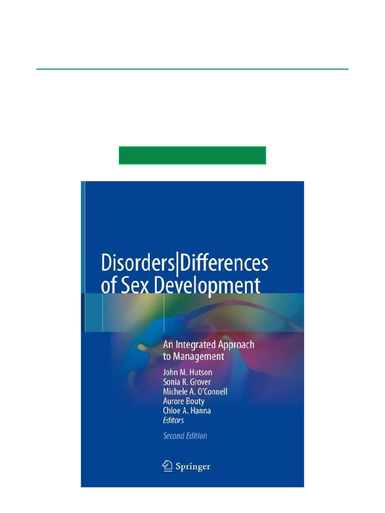 Management of Disorders of Sex Development | PDF | Intersex | Medical ...