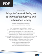 Integrated Network Faxing is key to Improved Productivity and InformationSecurity