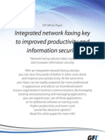 Integrated Network Faxing Is Key To Improved Productivity and InformationSecurity