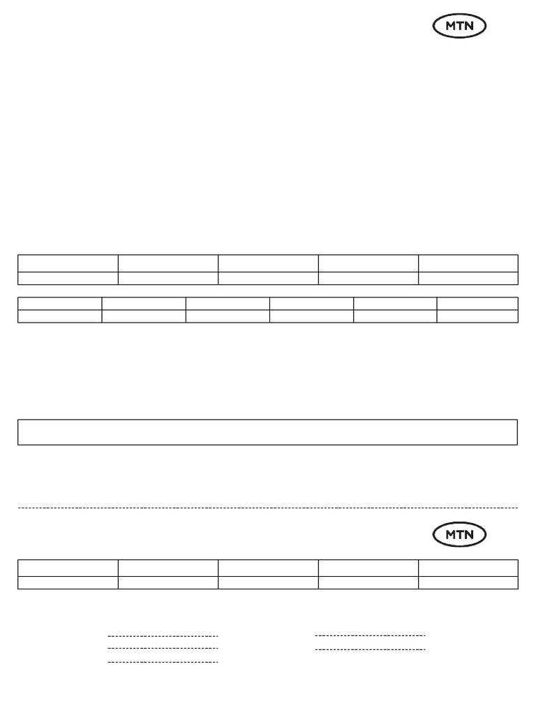 MTN Rwanda Tax Invoice for Kitenge Clovis | PDF