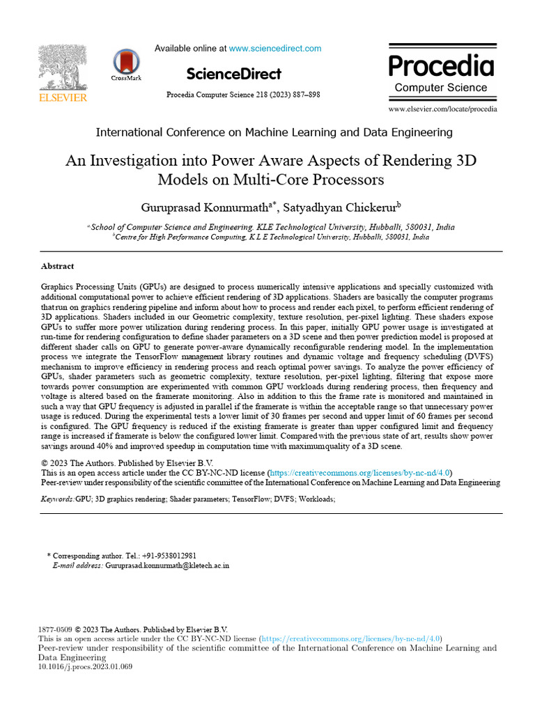An Investigation Into Power Aware Aspects of Rendering - 2023 ...