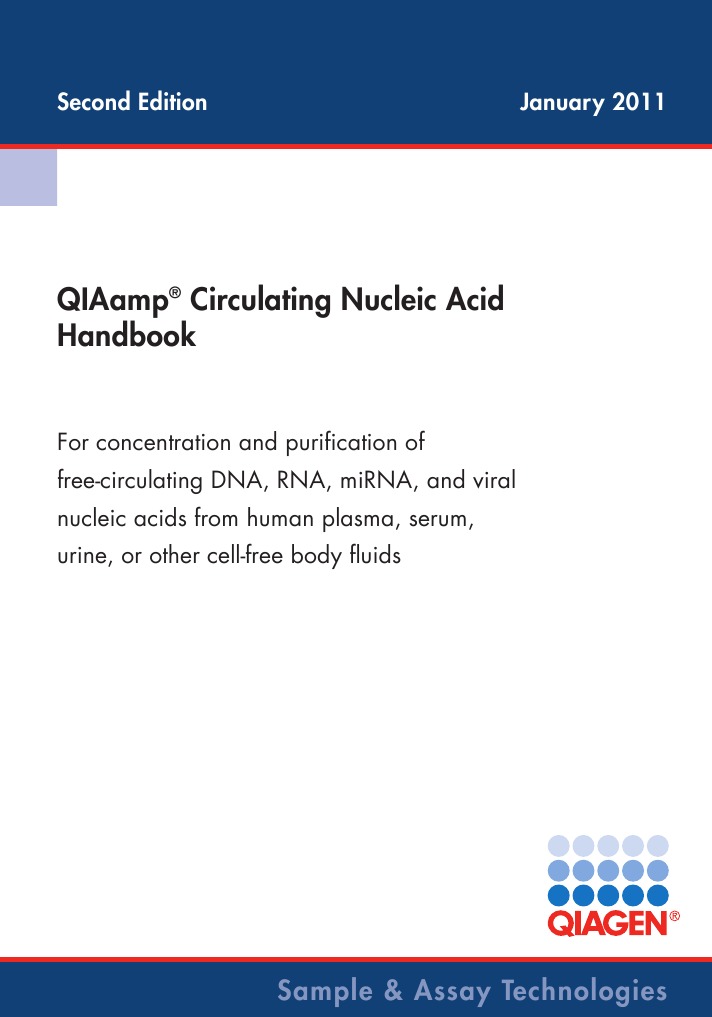 QIAamp Circulating Nucleic Acid Handbook | PDF | Reverse Transcription ...