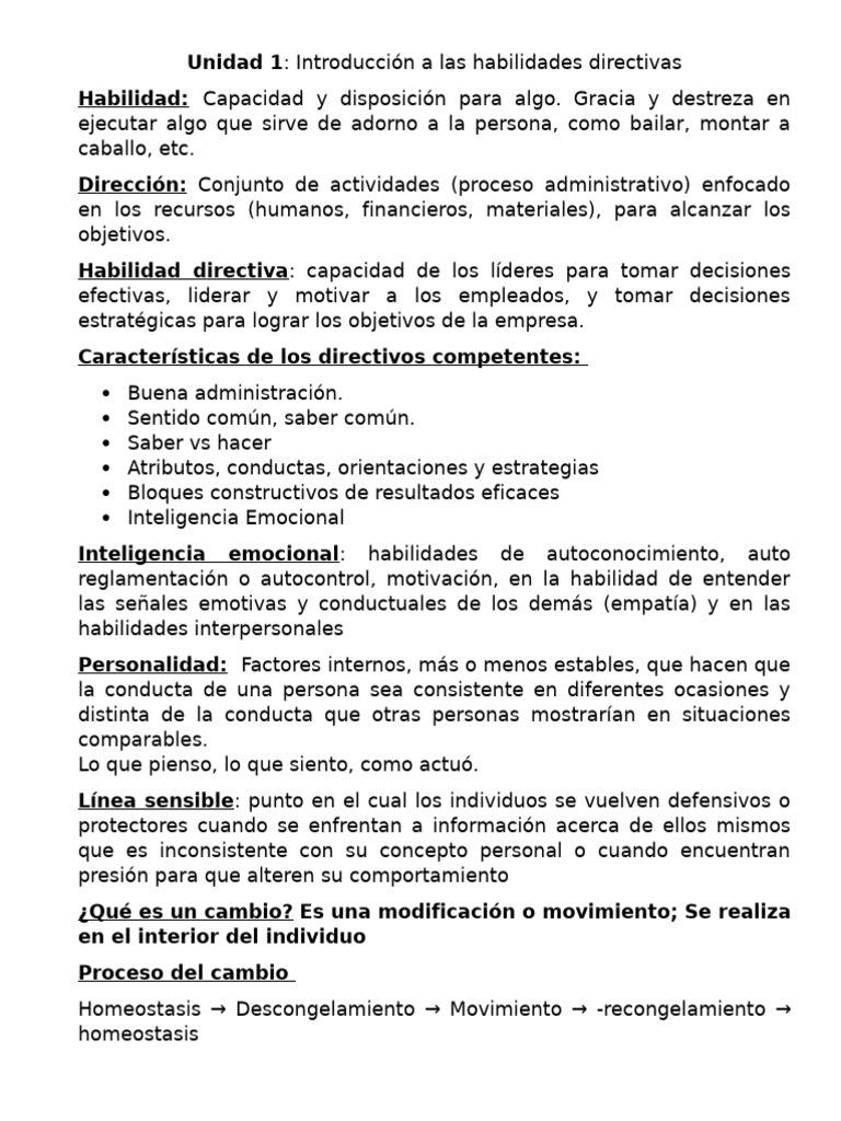Habilidades Directivas y Liderazgo Efectivo | PDF