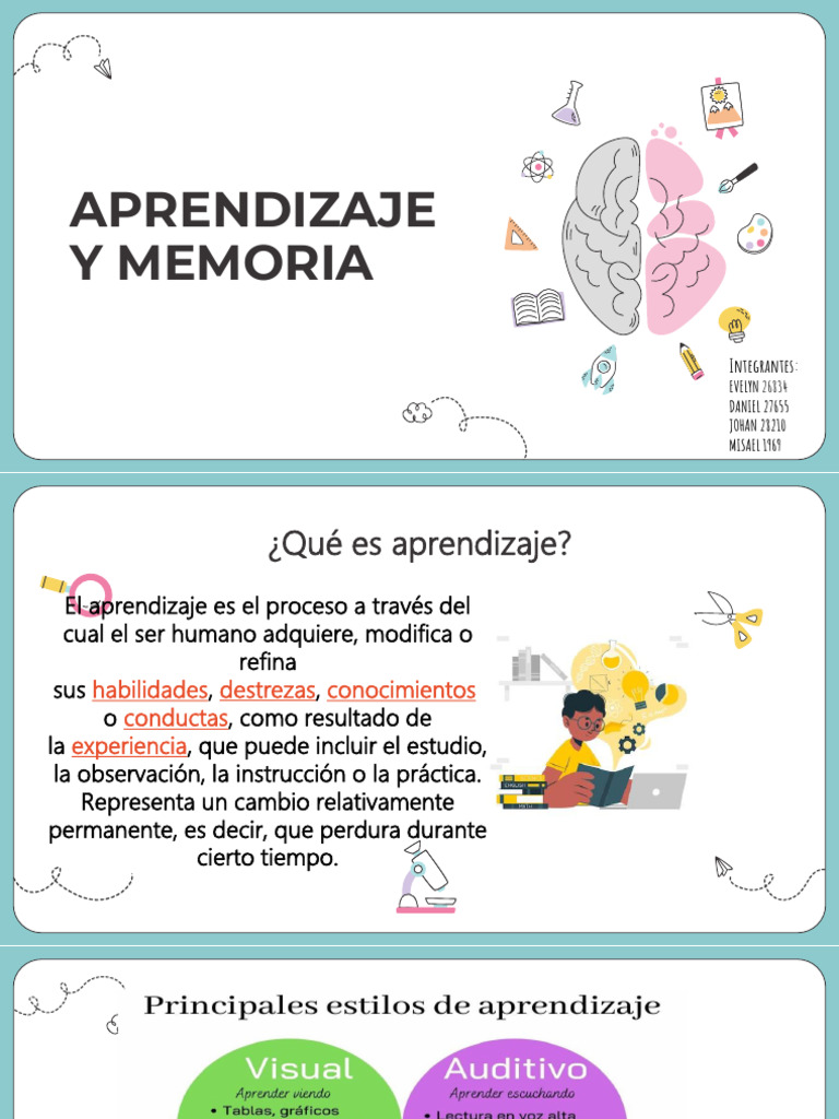 Aprendizaje y Memoria | PDF | Memoria | Aprendizaje