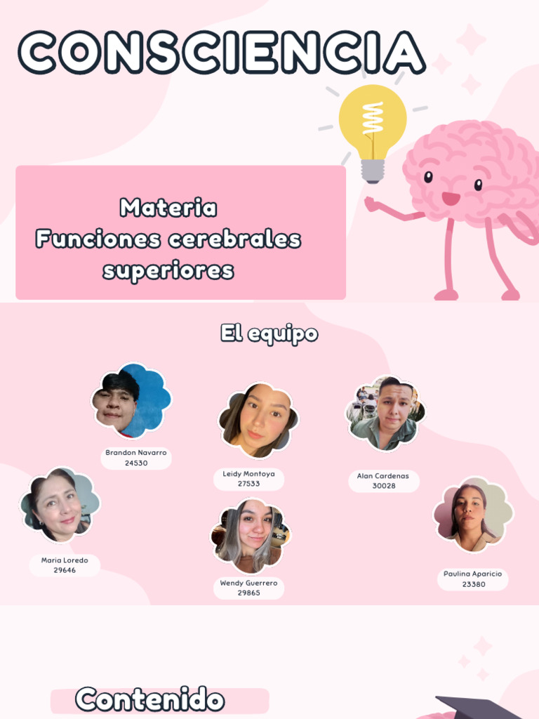 Características y Funciones de la Consciencia | PDF | Conciencia | Las ...