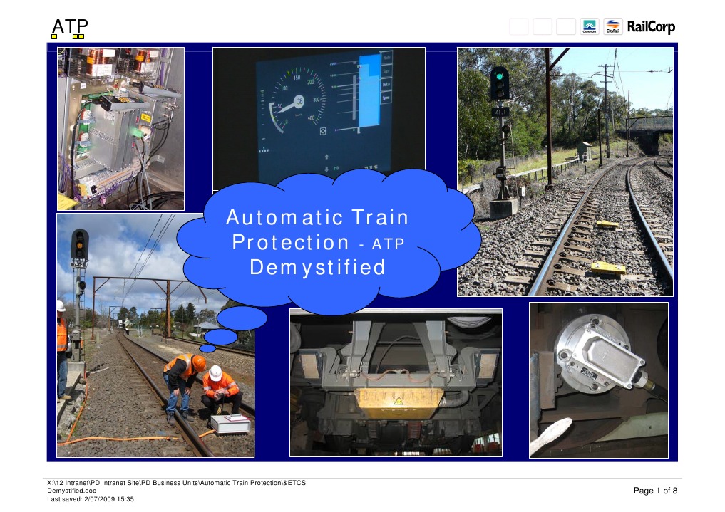Automatic Train Protection Demystified: Page 1 of 8 | PDF | Land ...