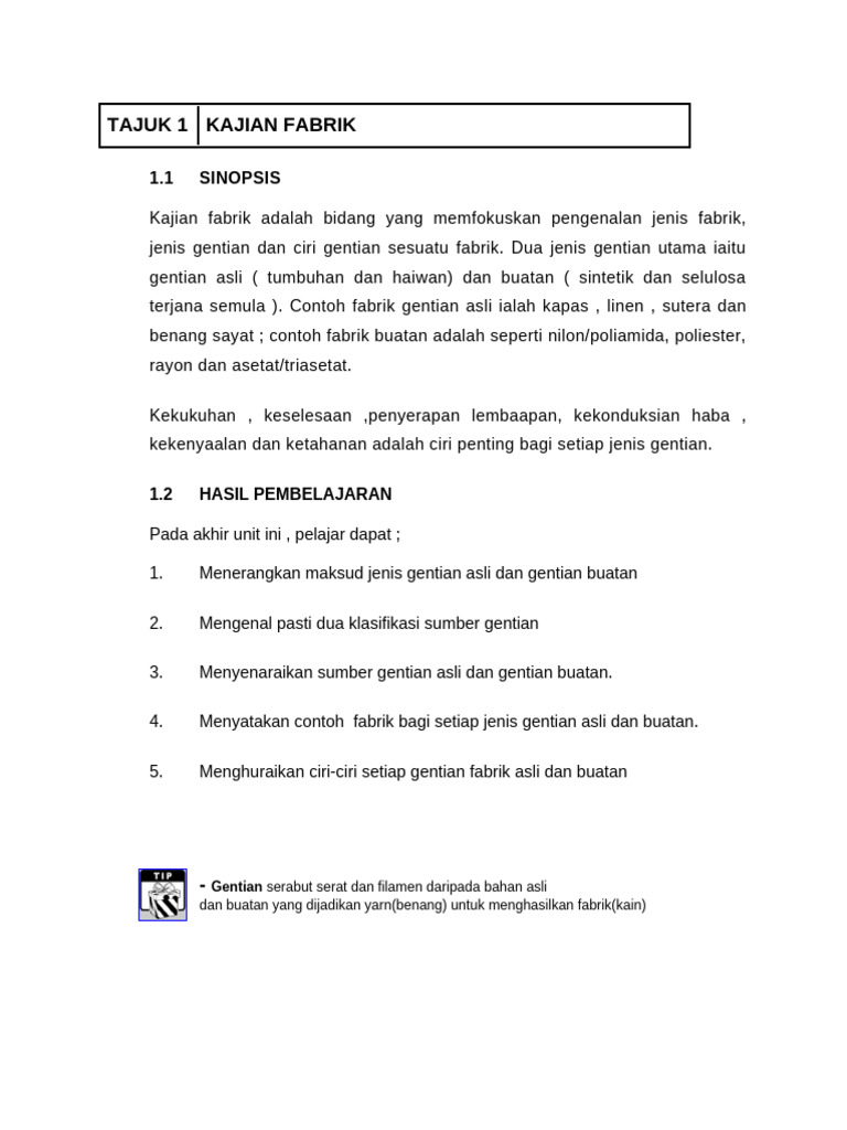 Kajian Fabrik | PDF