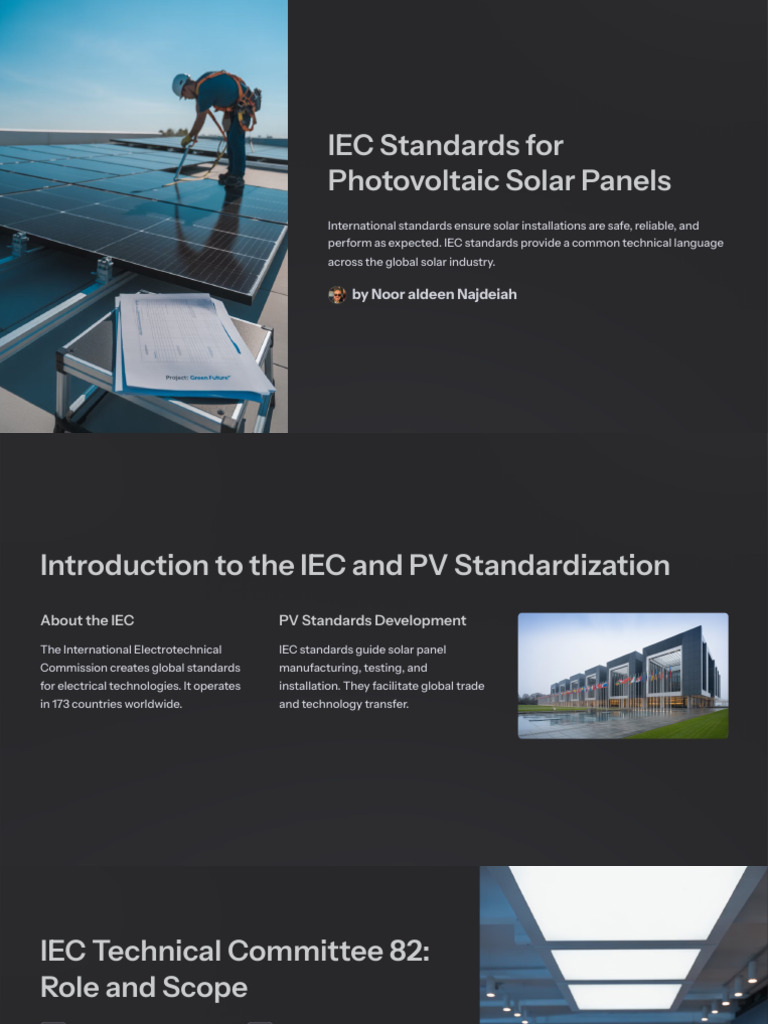 IEC Standards for Solar Panels Overview | PDF | Photovoltaics | Solar Panel