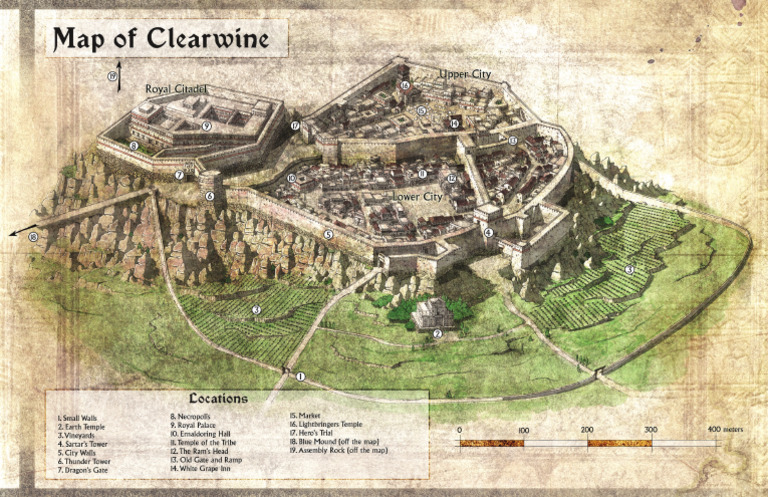 RuneQuest - 4E - GameMaster Screen Pack - Clearwine Map | PDF