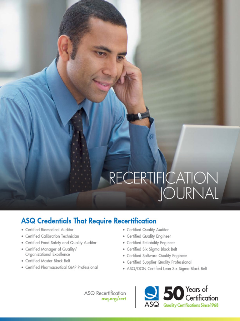 ASQ Recertification Process Overview | PDF | Employment | Course Credit