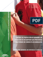 centros de protección de menores en situación de desamparo que presentan trastornos de conducta en Andalucía