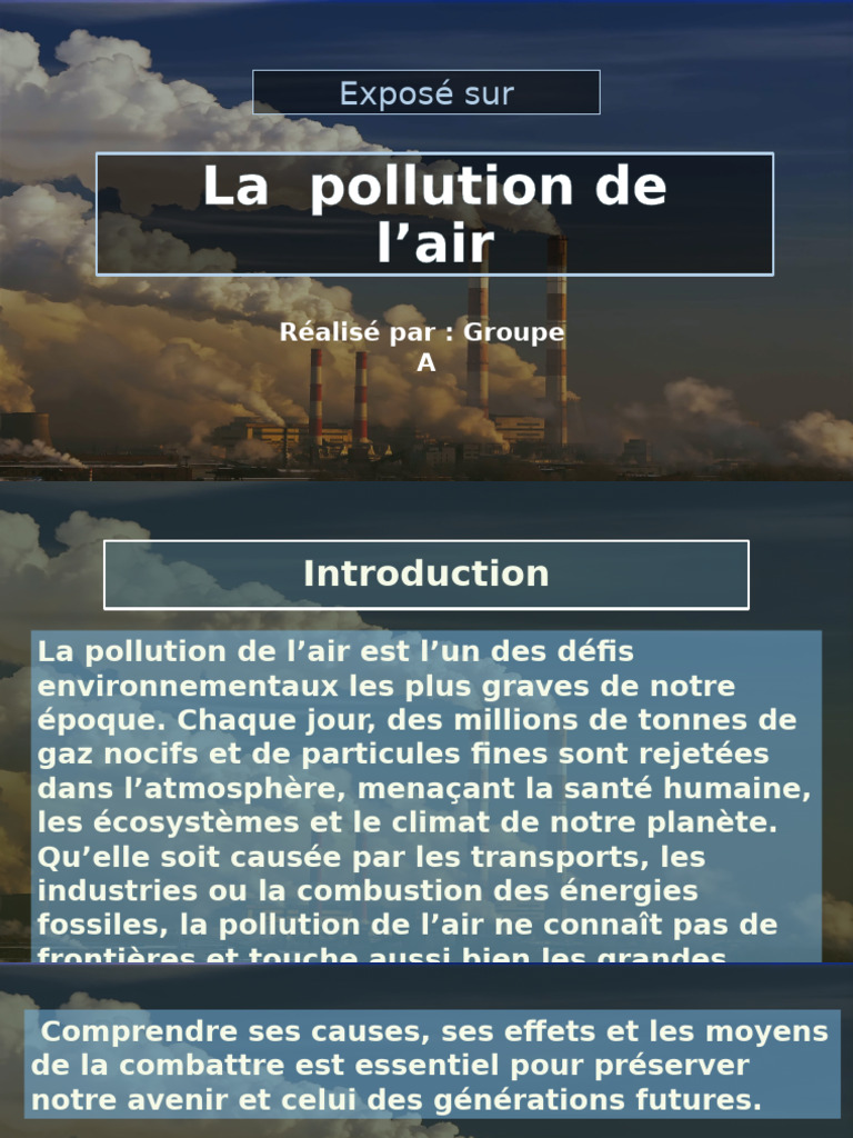 Pollution de l'air : causes et solutions | PDF | Pollution de l'air ...
