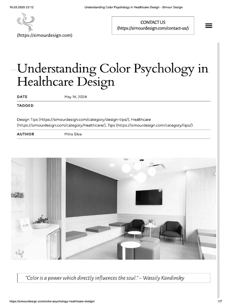 Color in Healthcare Design | PDF