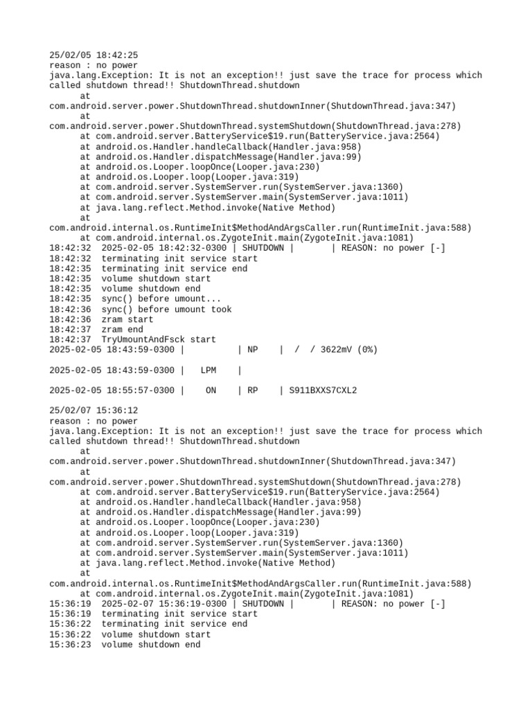 Android Shutdown Log Analysis | PDF | Embedded Linux Distributions ...