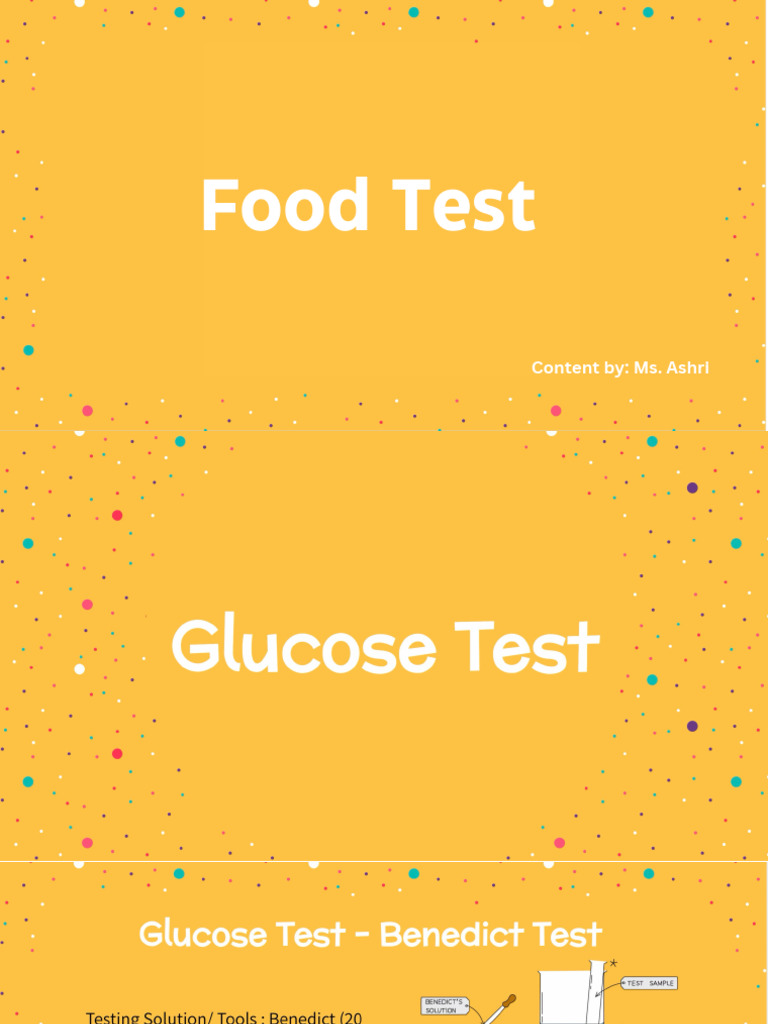 Food Test | PDF