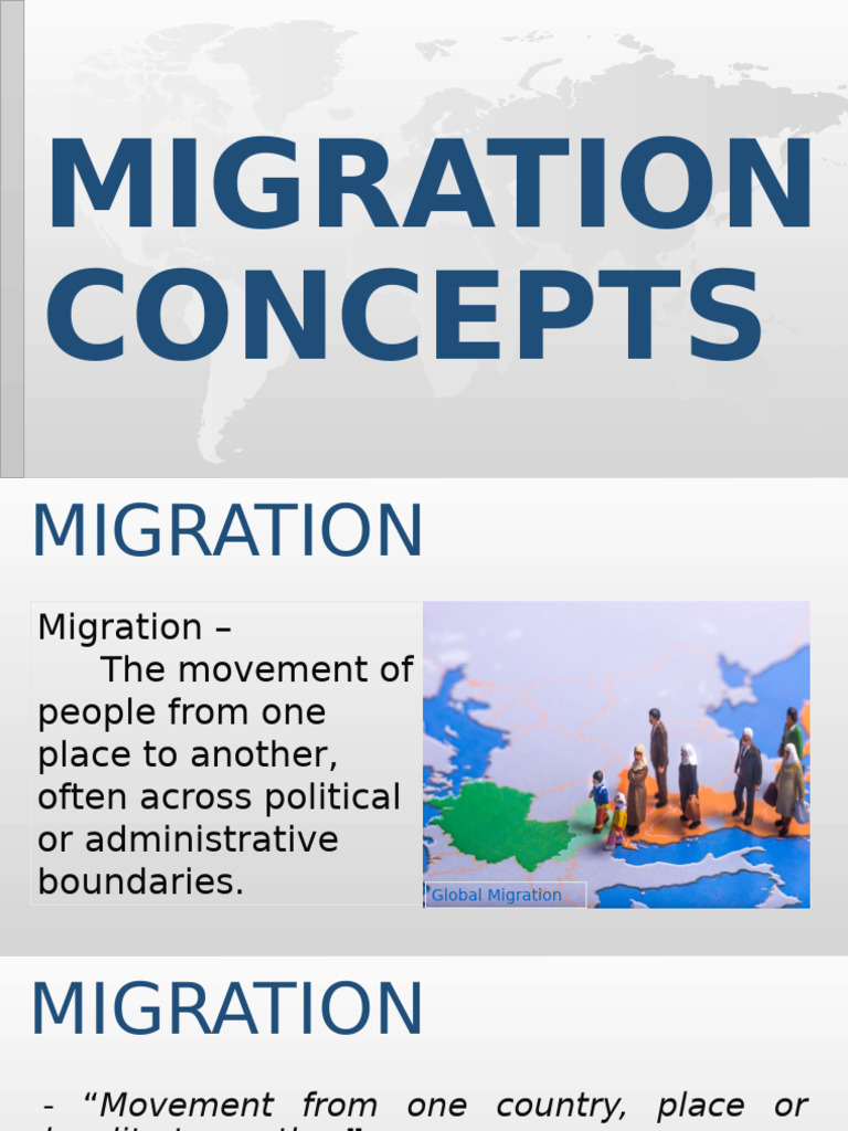 Migration Concepts | PDF | Human Migration | Internally Displaced Person