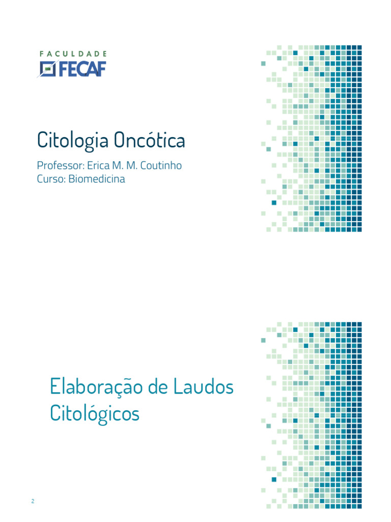 Laudos de Citologia Oncótica e Bethesda | PDF | Citopatologia | Anatomia