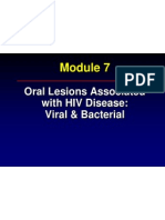 Oral Lesions Associated With HIV Disease Viral & Bacterial