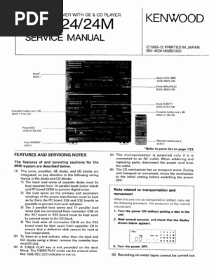 Rxd24m Kenwood Text | PDF | Electronics | Electricity