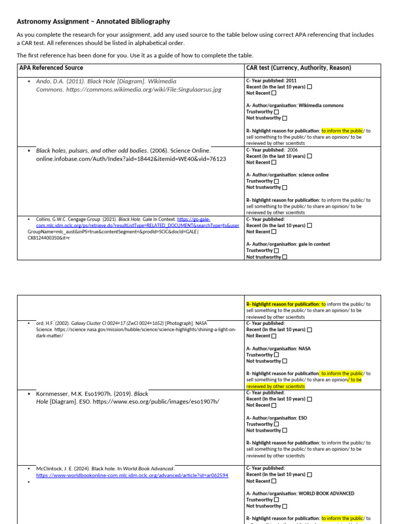 Astronomy CAR Bibliography | PDF | Physical Sciences | Physical Cosmology