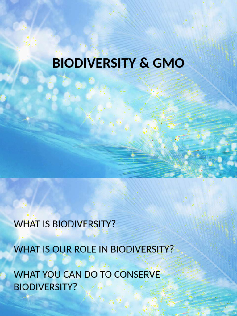 GMOs and Biodiversity Loss Impact | PDF | Habitat Destruction ...