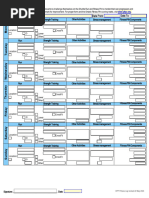 OACP Fitness Log Example for Applicants | PDF | Physical Fitness ...