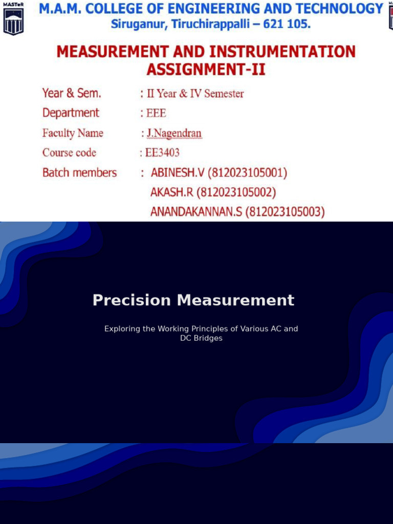Precision Measurement | PDF | Capacitor | Inductor