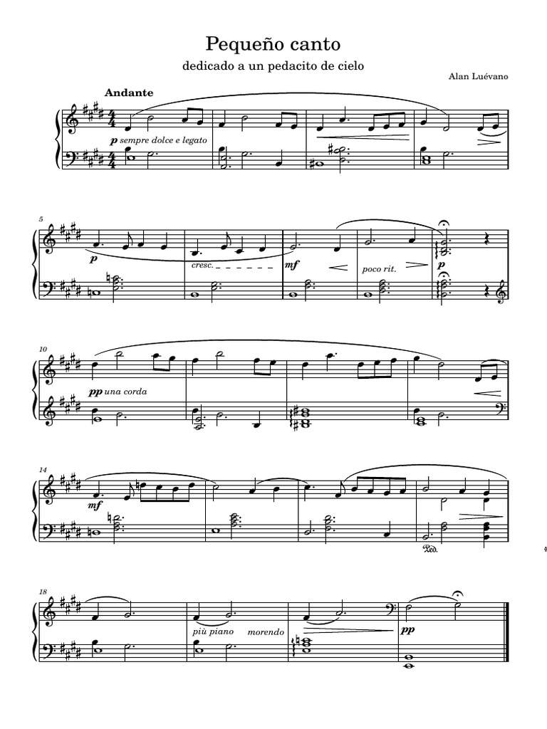 Pequeño Canto | PDF