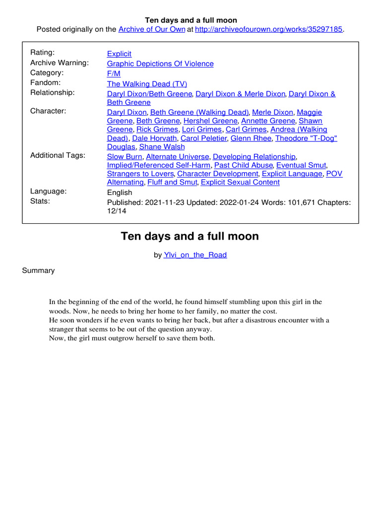 Ten Days and A Full Moon | PDF