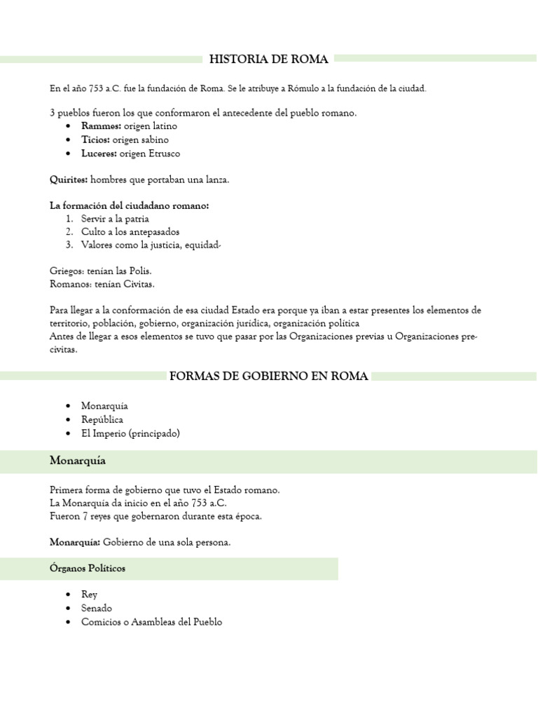 Derecho Romano | PDF | Roma antigua | Republica Romana