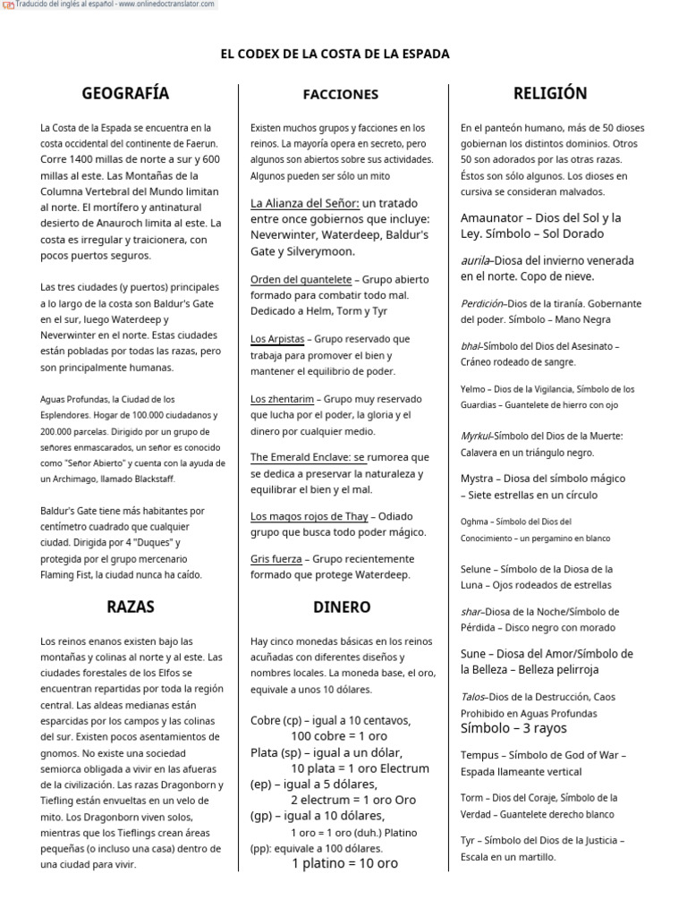 Codex Costa de La Espada | PDF | Verano