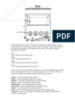 Trend Keypad Operating Instructions