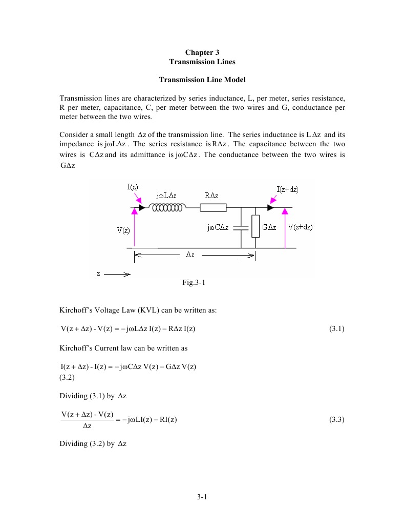 Chapt.3-Transmission Line, Imped Transformation, 2-Port Net | PDF ...