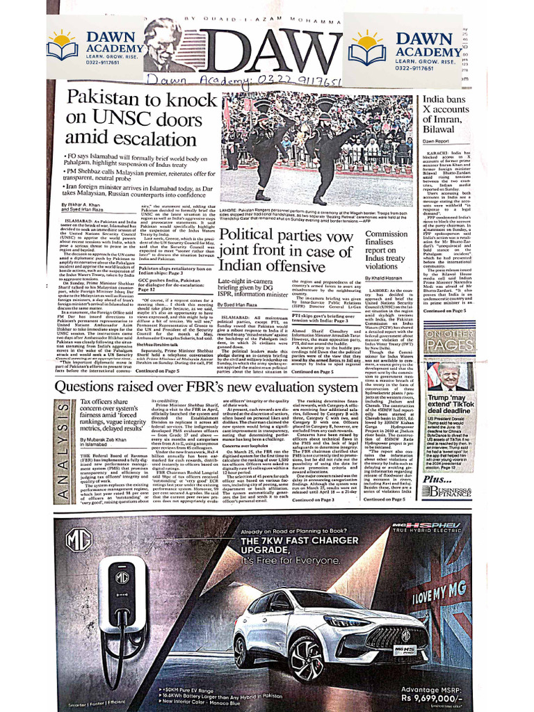 Dawn Newspaper 05 May 2025 | PDF