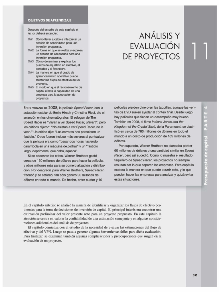 4.3. Presupuesto de Capital - Evaluación de Proyecto | PDF | Mercado ...