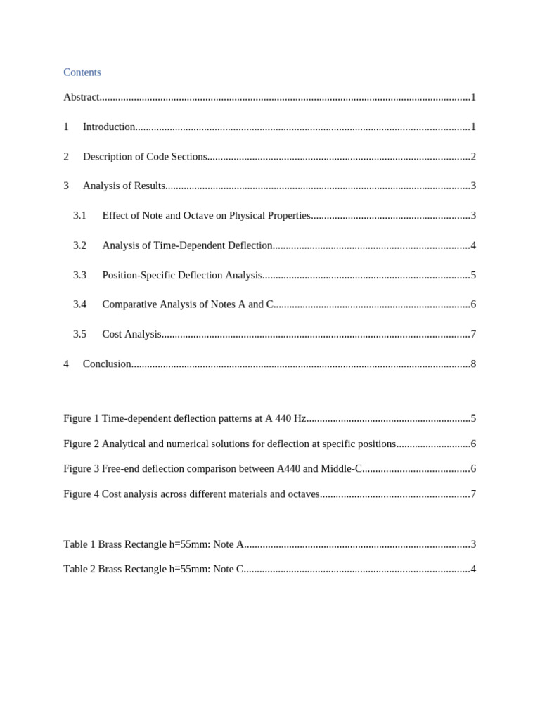 Final Report | PDF | Analysis | Resonance