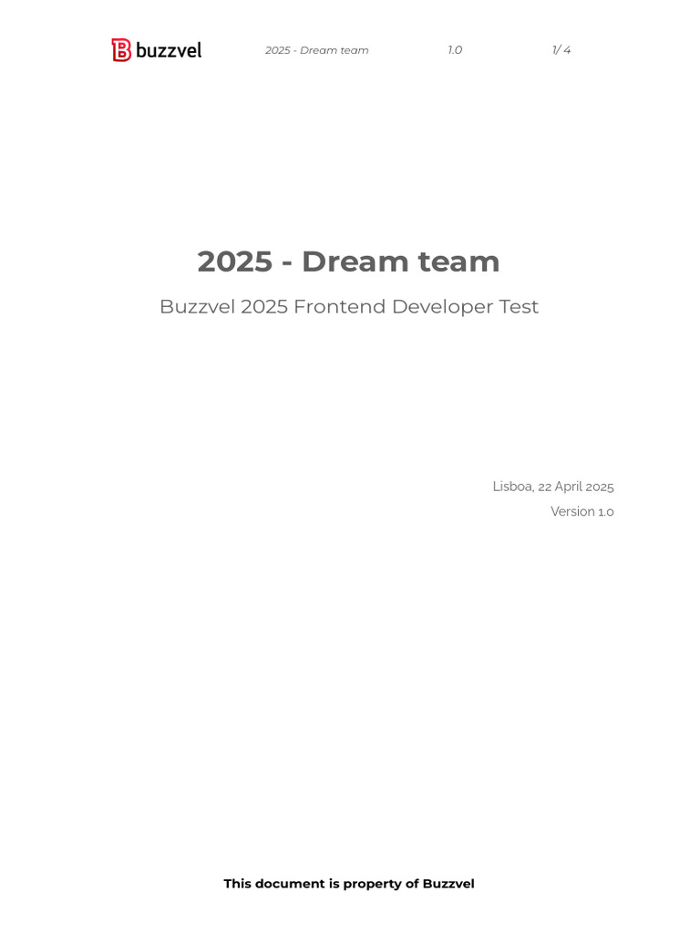 Buzzvel 2025 Frontend Developer Test | PDF | Search Engine Optimization ...