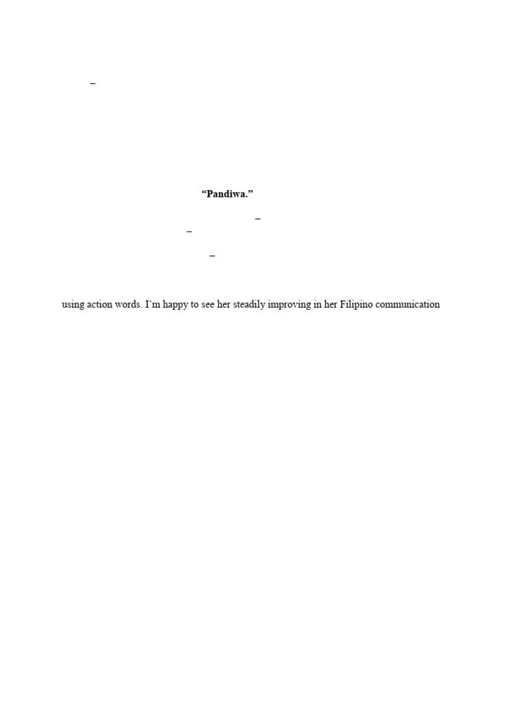 Special Filipino Program Update | PDF