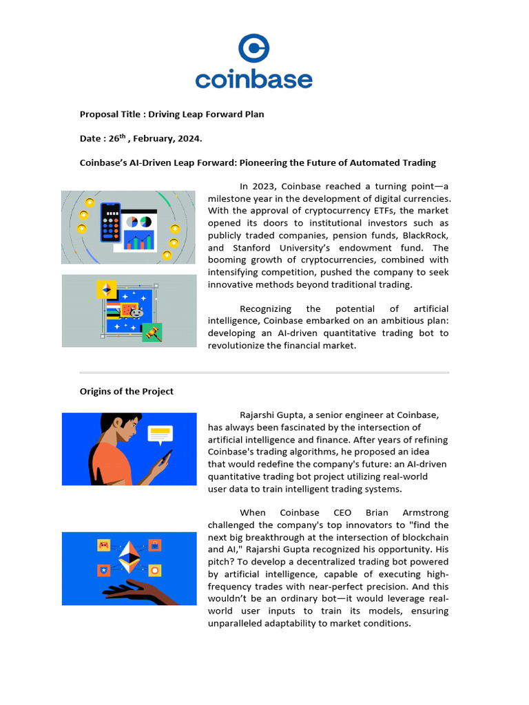 Coinbase AI Advancement Plan | PDF | Artificial Intelligence | Intelligence  (AI) & Semantics