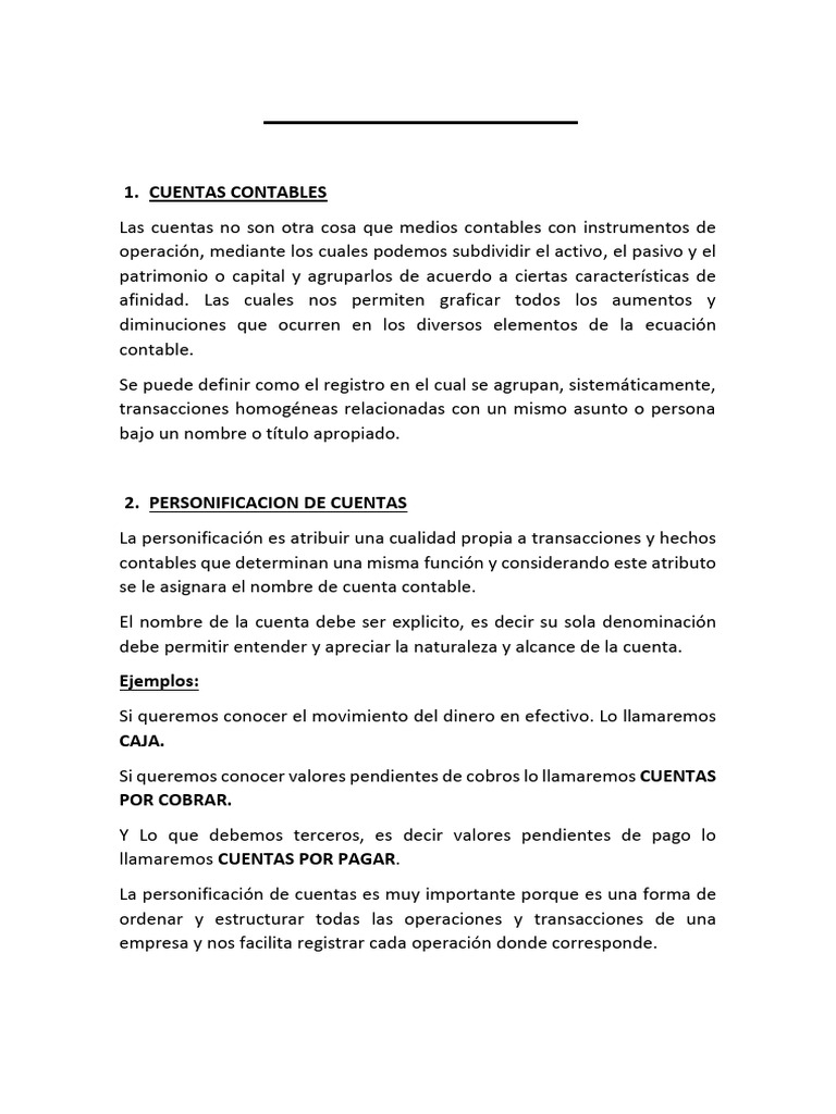 Guía Completa de Cuentas Contables | PDF | Contabilidad | Business