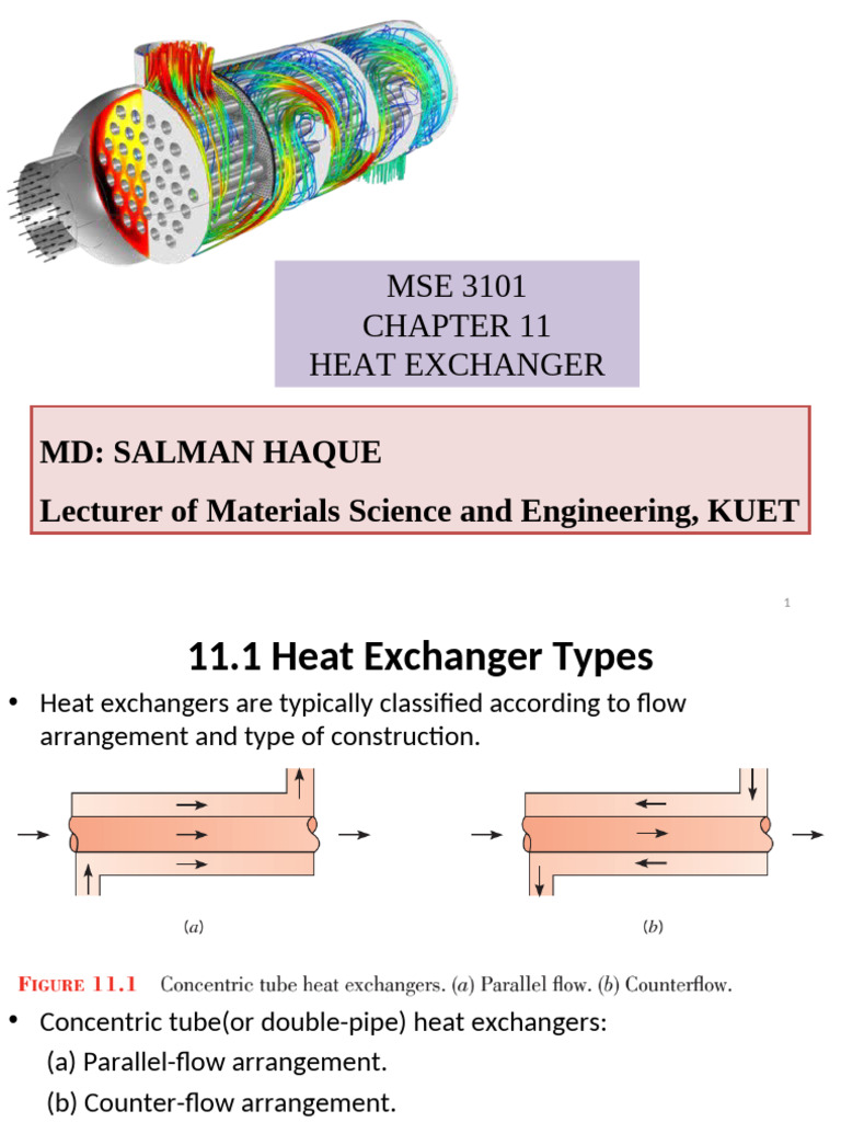 Types and Analysis of Heat Exchangers | PDF | Heat Exchanger | Heat ...