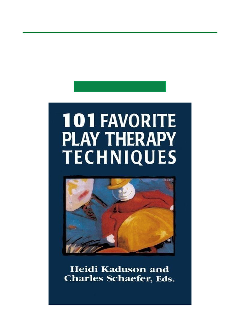 101 Favorite Play Therapy Techniques Digital Download | PDF