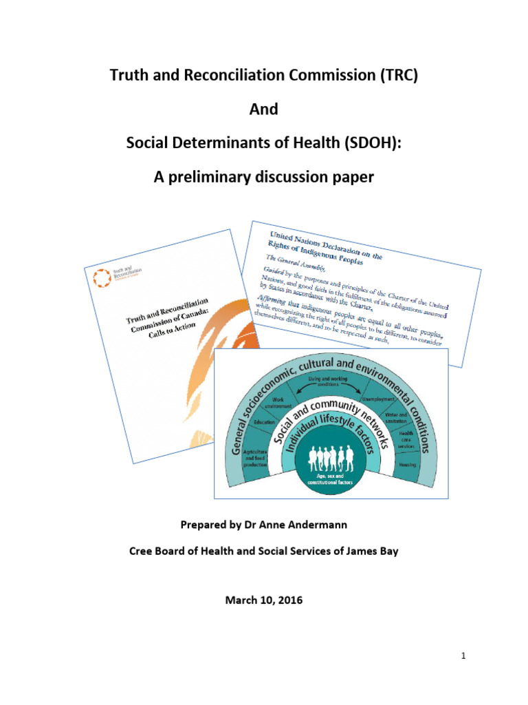 TRC and The Social Determinants of Health March 10 2016 | PDF ...