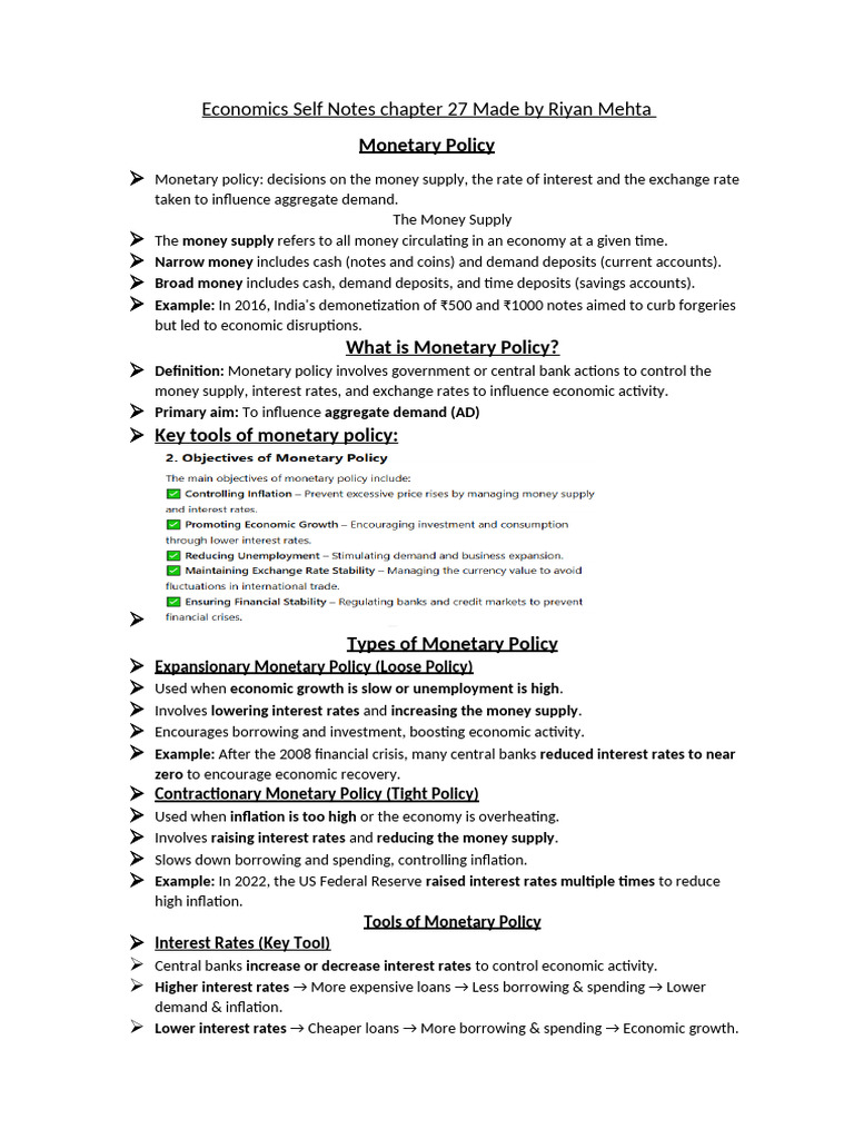 Understanding Monetary Policy Dynamics | PDF | Monetary Policy ...