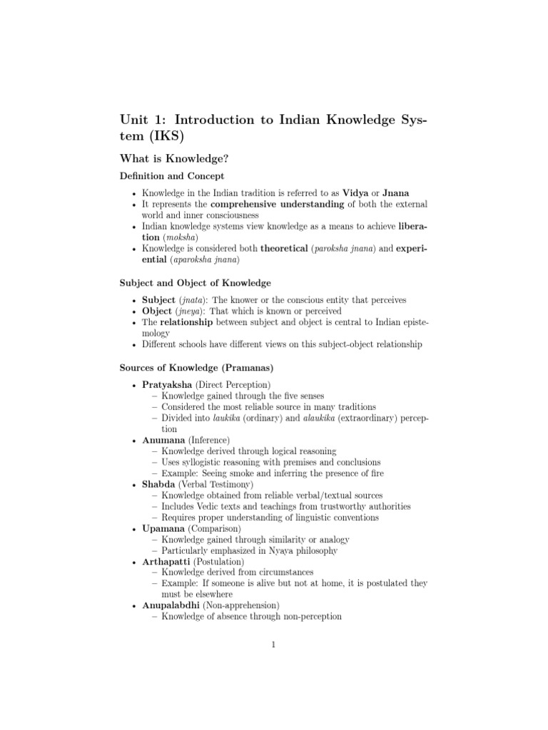 Introduction to Indian Knowledge Systems | PDF | Vedas | Kama