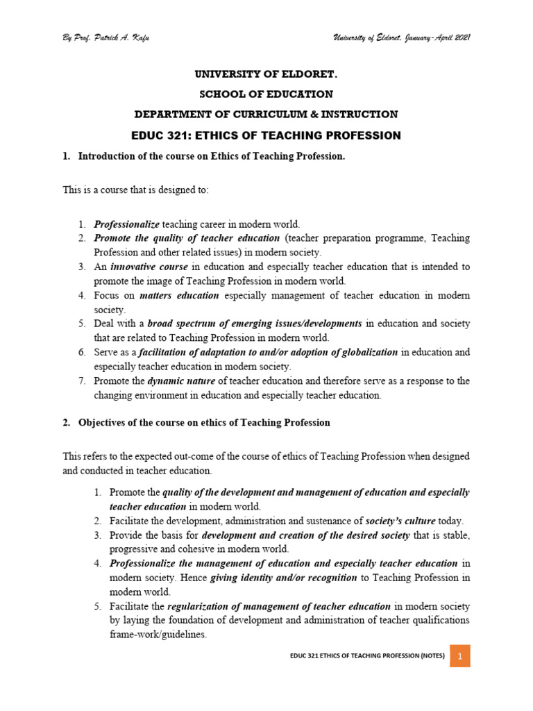 EDU NOTES FINAL COPY | PDF | Teacher Education | Teachers