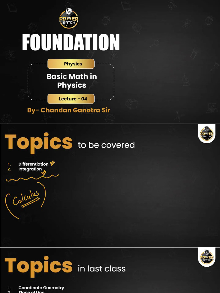Basic Maths in Physics 04 - F0911EB | PDF
