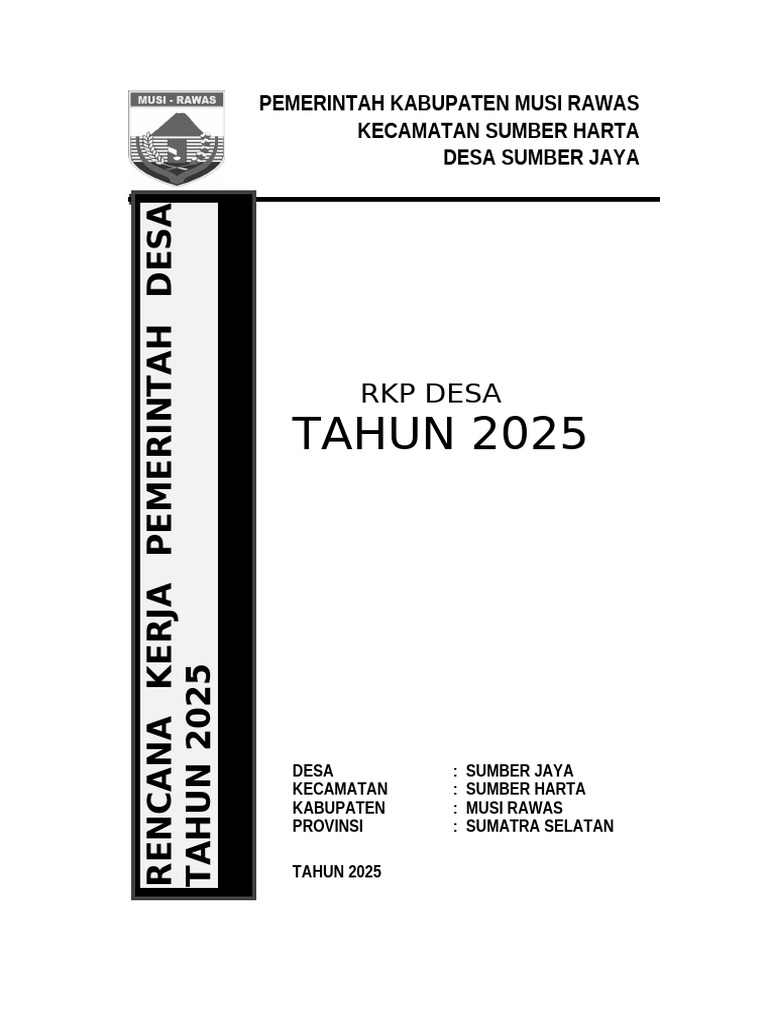 RKP Desa Sumber Jaya 2025 | PDF